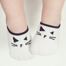 Load image into Gallery viewer, kids boy Kids socks Lovely Baby Boy Girl Cartoon Cat Print Elastic Socks Antiskid Socks