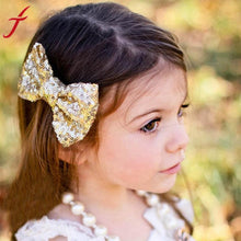Load image into Gallery viewer, JECKSION Diademas 2017 New  Sequin Barrettes Cute  Girl Big Bow Hair Accessories for  shipping #LSW